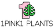 1pink1 plants logo for online store