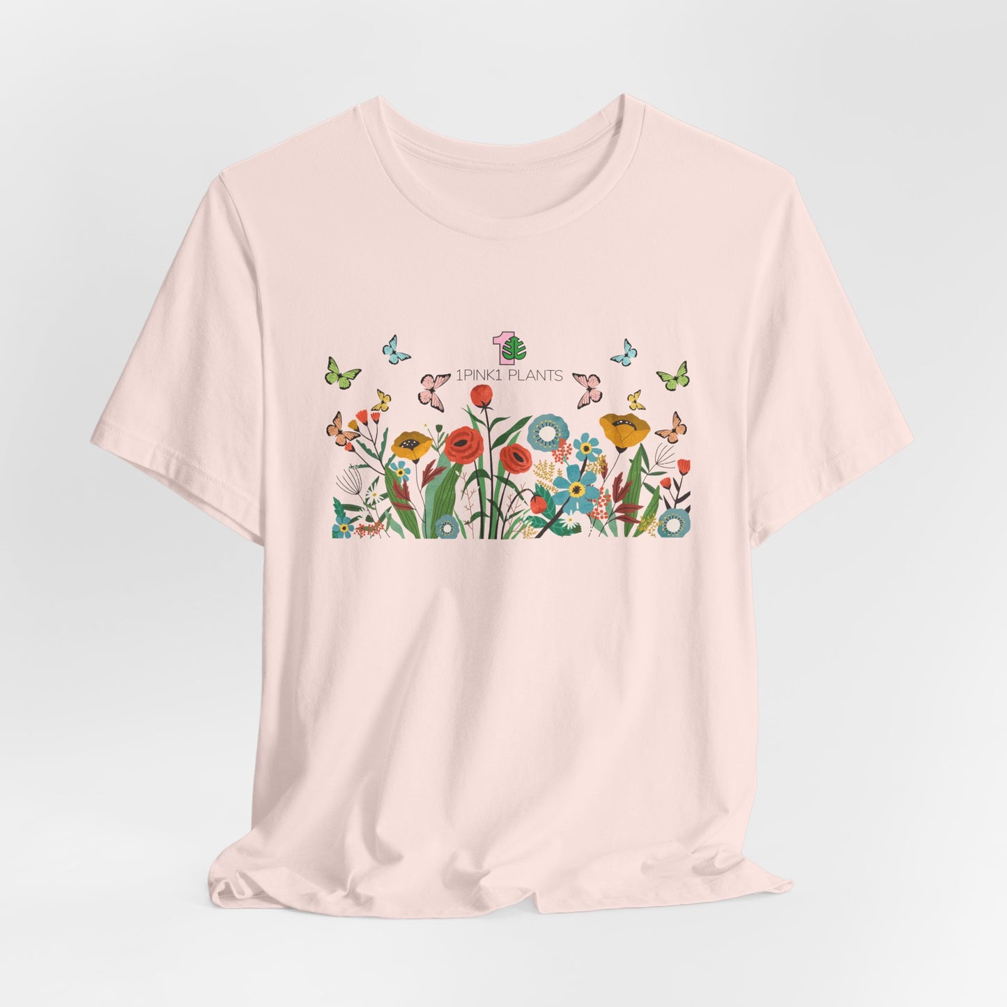 A soft pink garden shirt for gardening moms