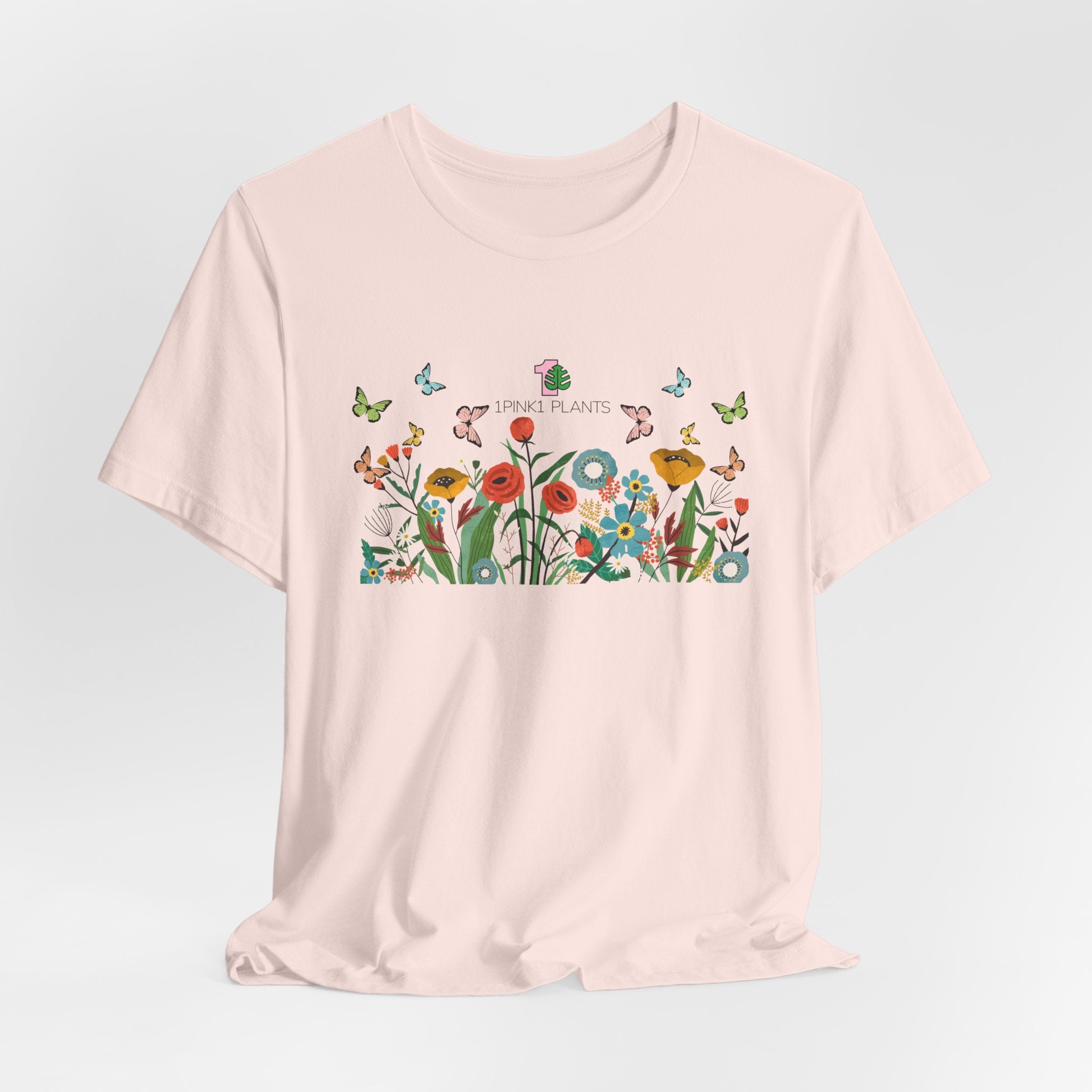 A soft pink garden shirt for gardening moms