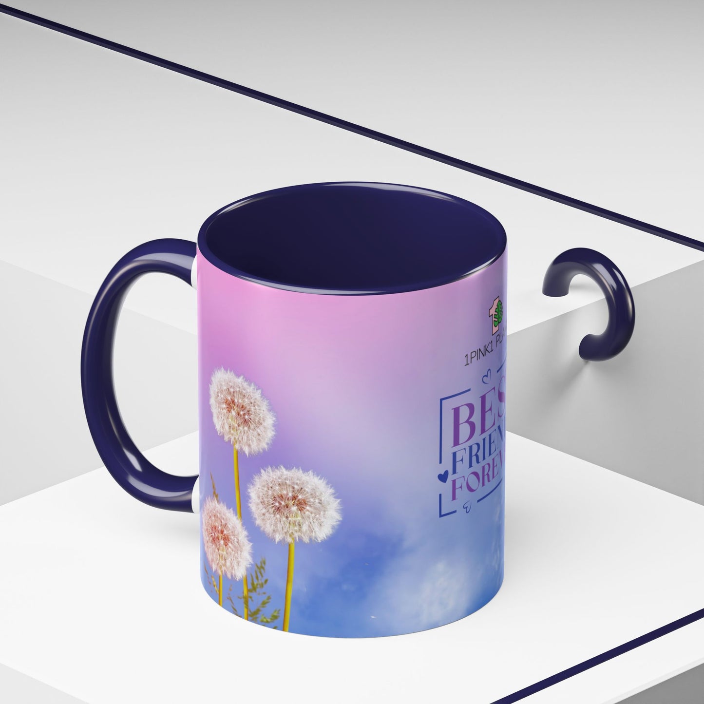 mockup of a mug in an office setting