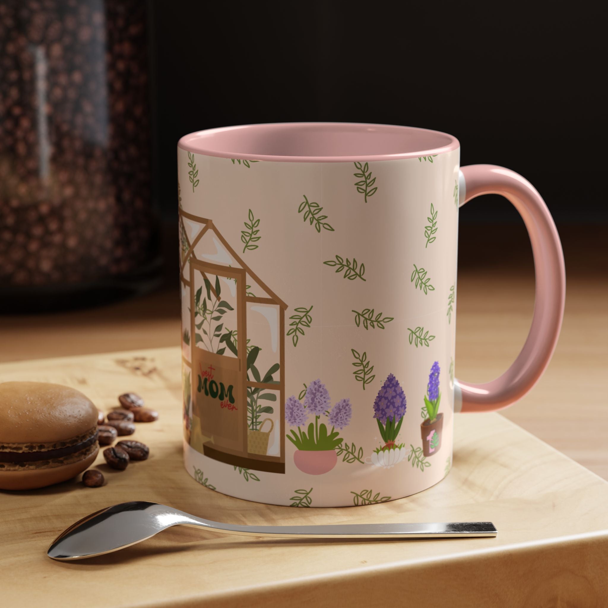 Coffee Mug - Pink Accent, Best Mom Ever