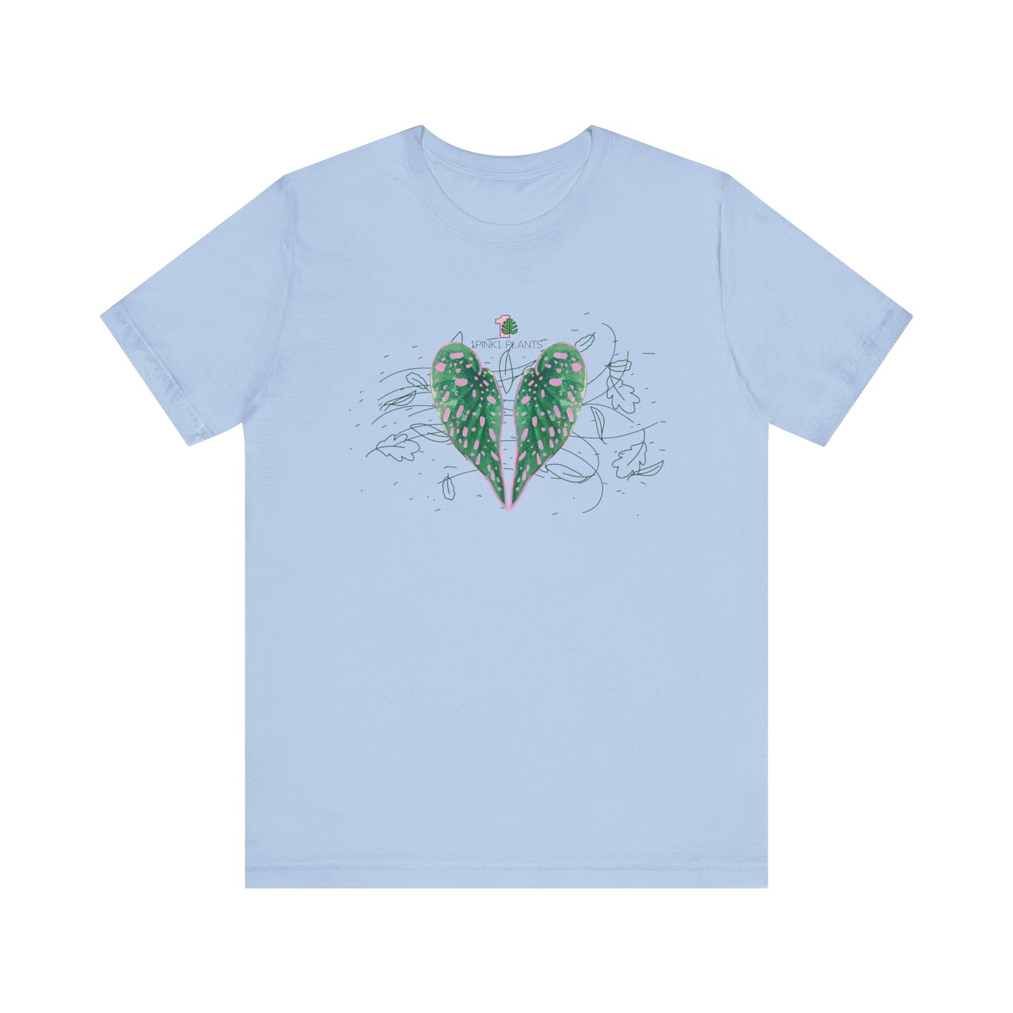 Women's Begonia Print Short Sleeve T-shirt