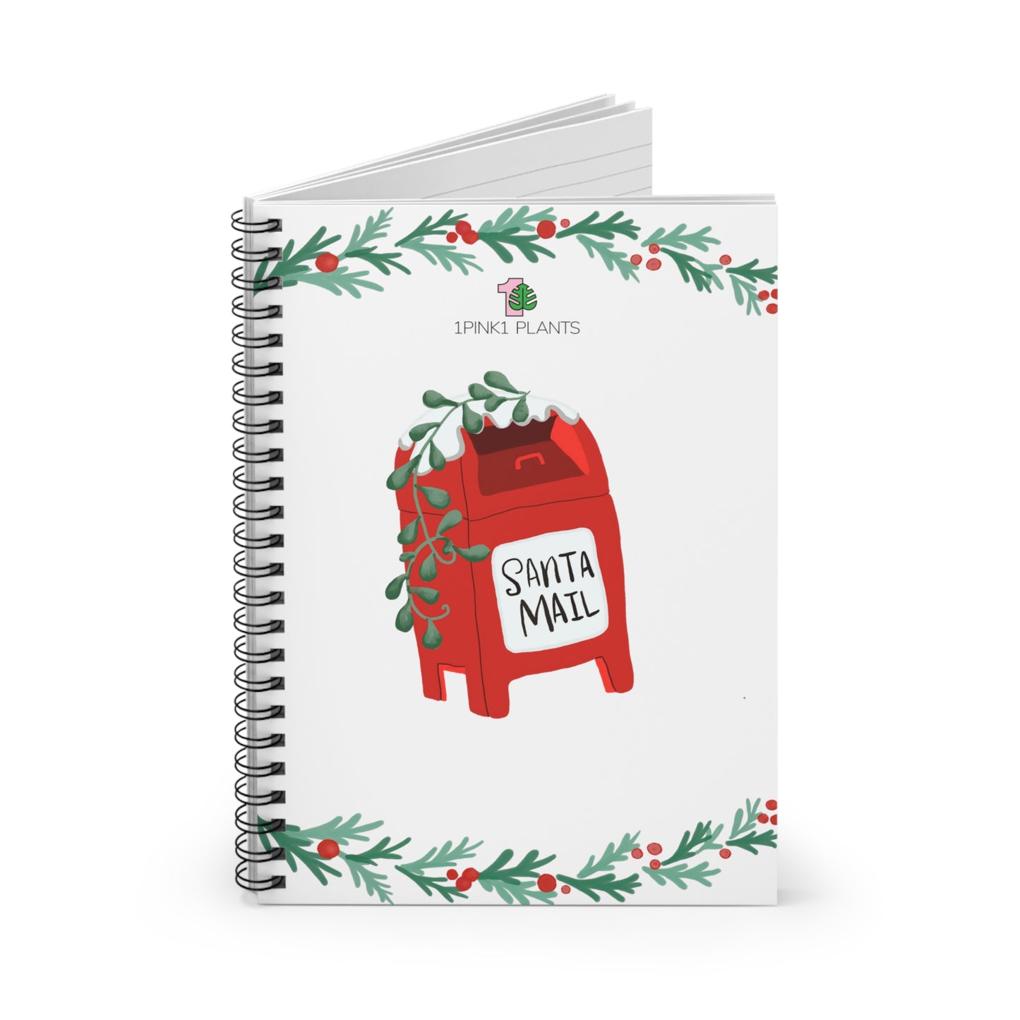 Santa Mail Spiral Notebook - Ruled Line