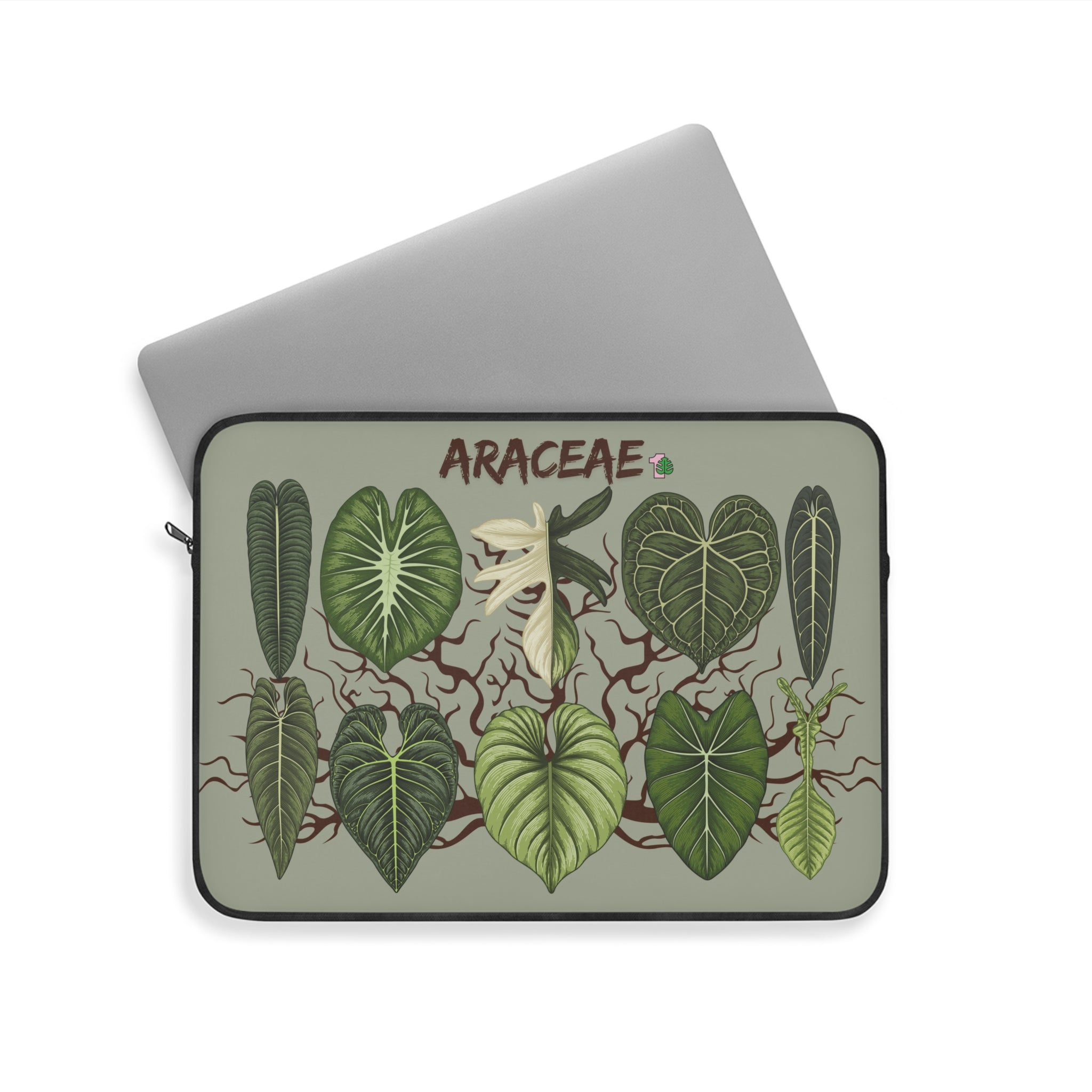 Araceae Plant Family Laptop Sleeve: 15" Nature lover Bag