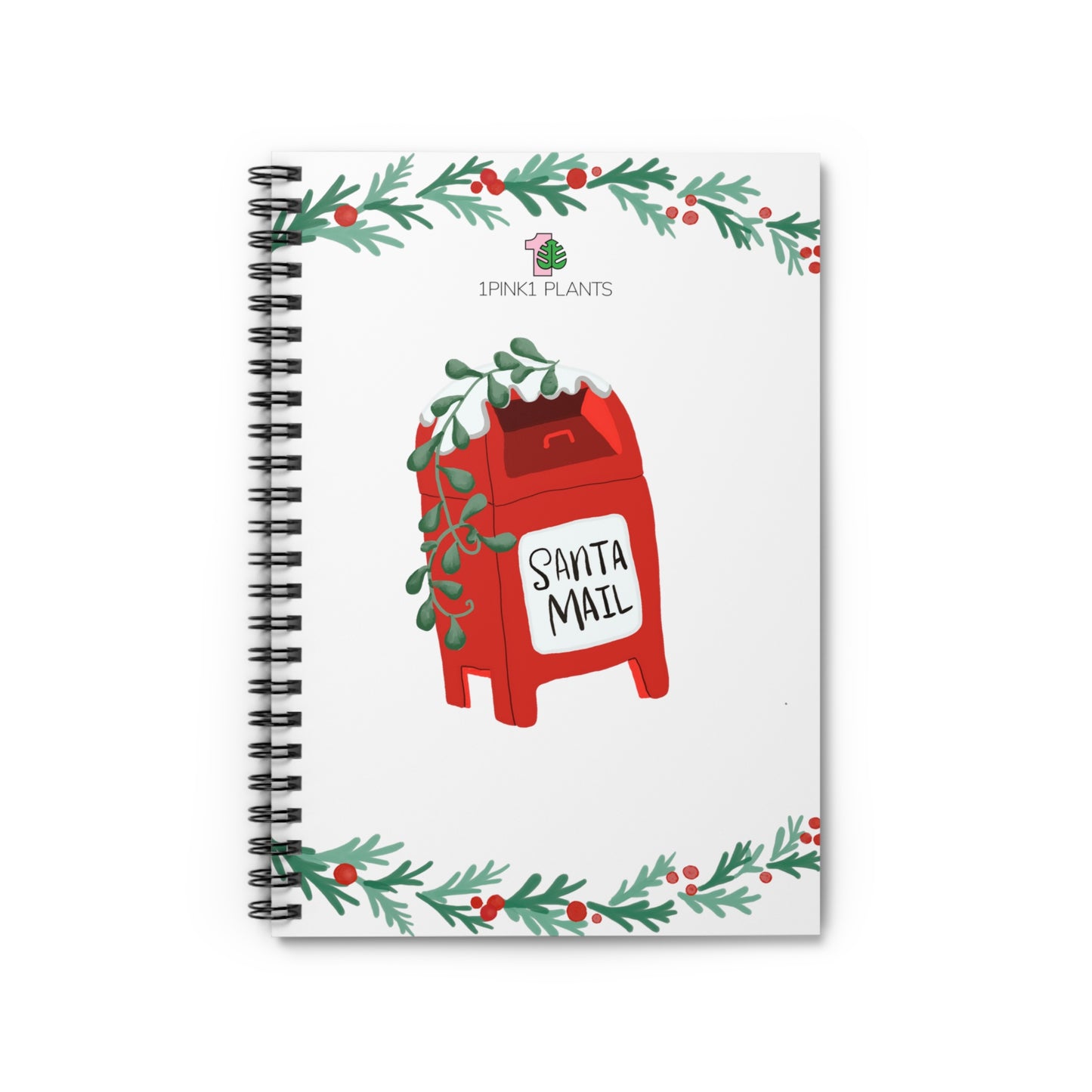 Santa Mail Spiral Notebook - Ruled Line
