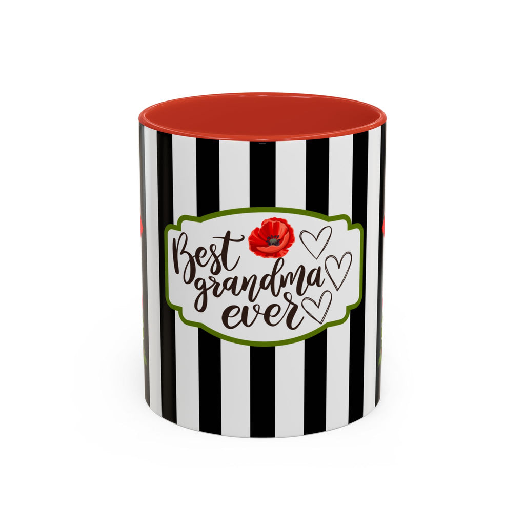 Coffee Mug - Red Accent, Best Grandma Ever