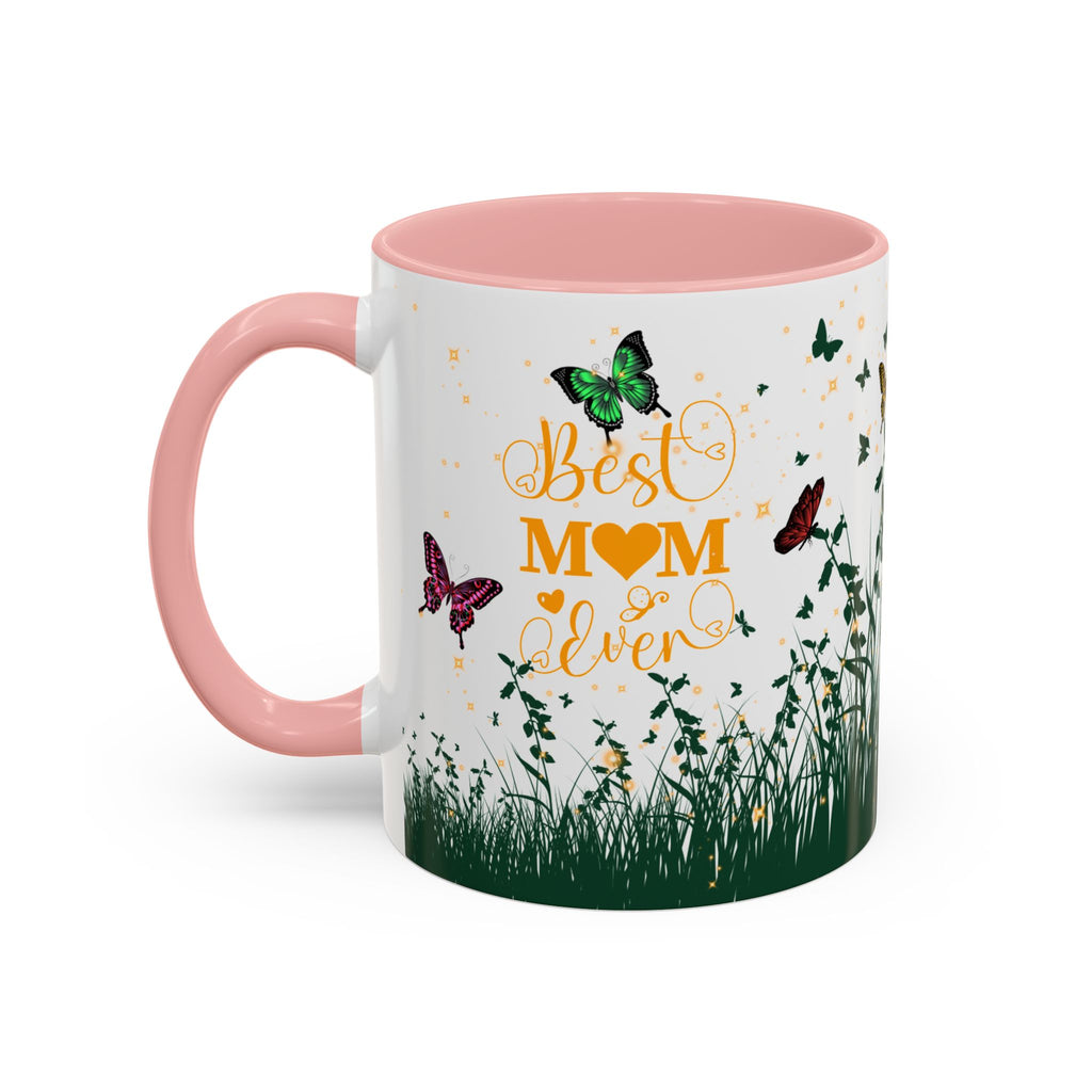 Coffee Mug - Pink Accent, Best Mom Ever