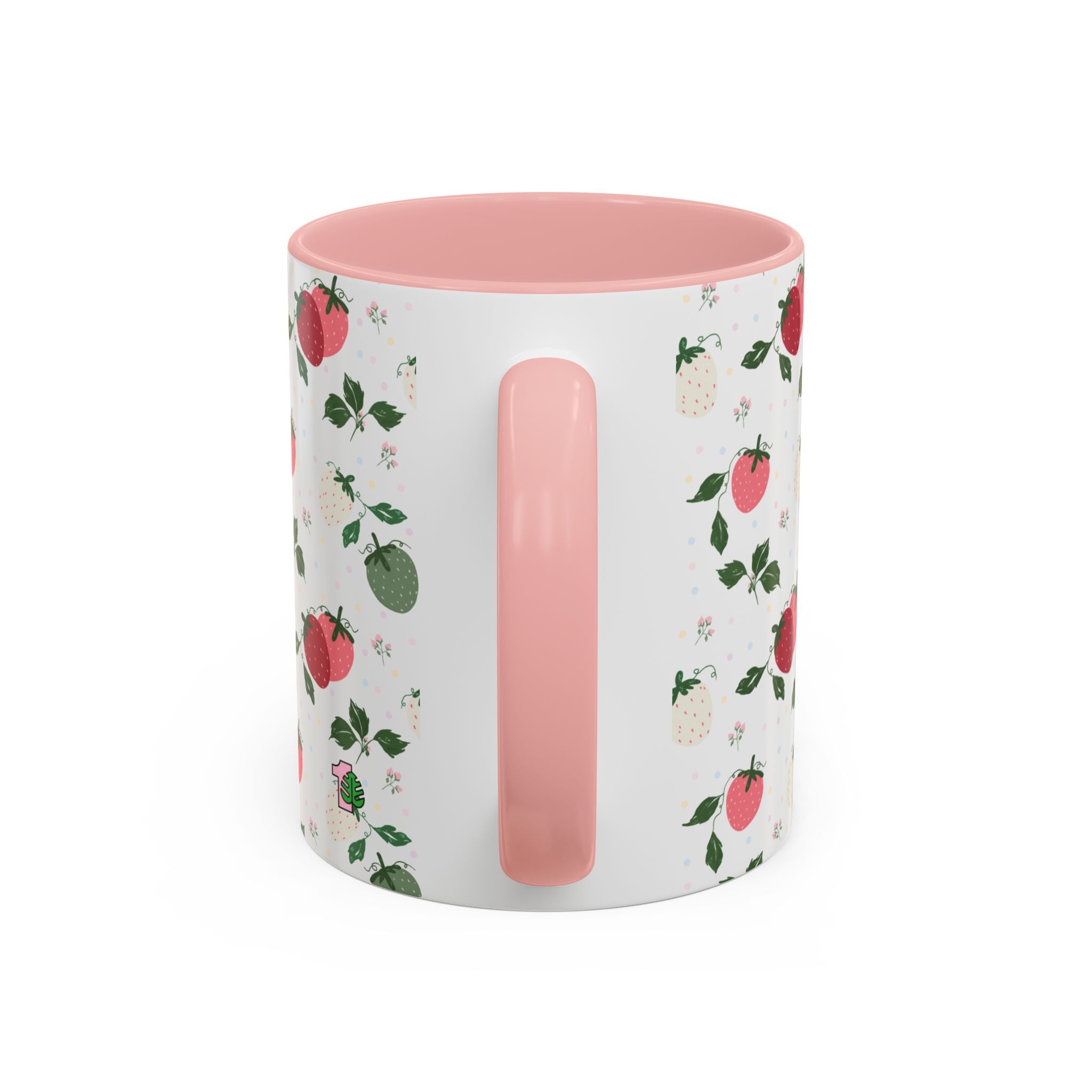 Coffee Mug - Pink Accent, Strawberry Grandma