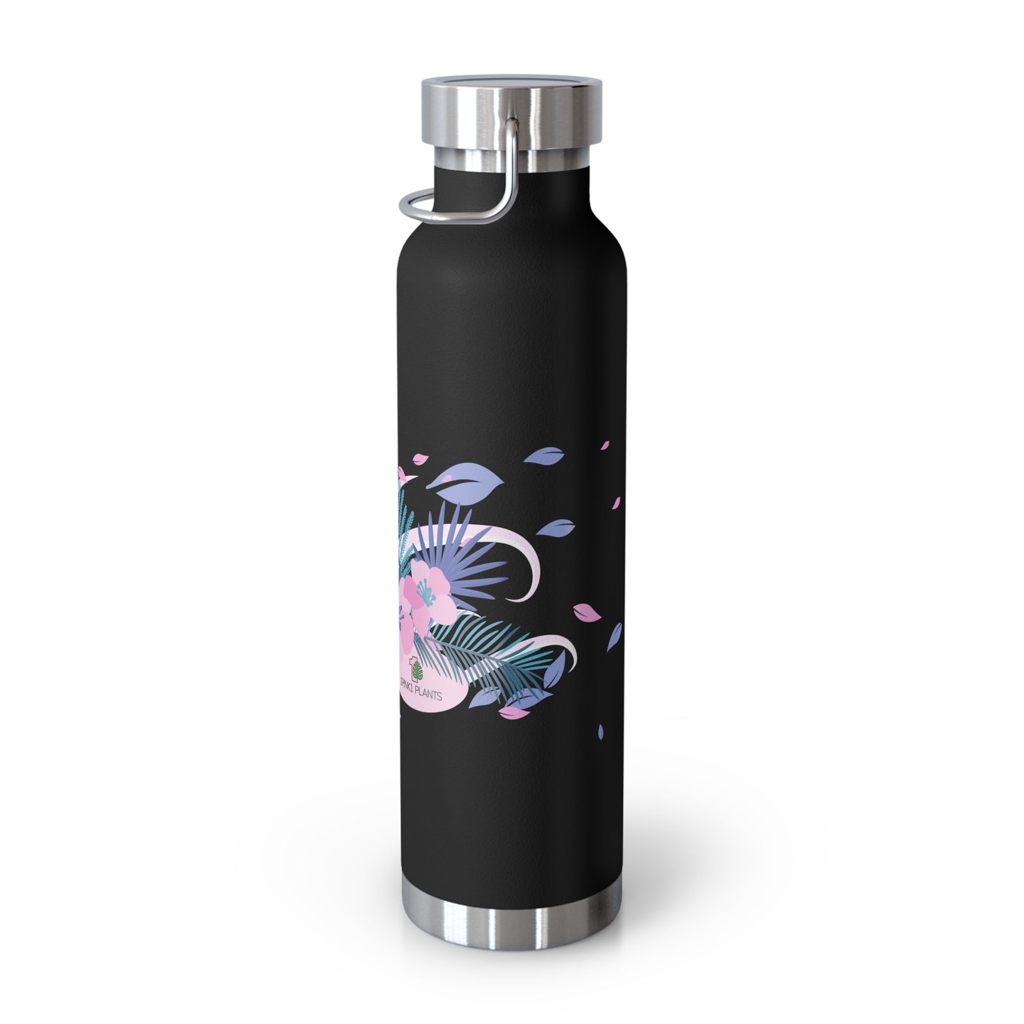 Tropical Plants Copper Vacuum Insulated Water Bottle, 22oz