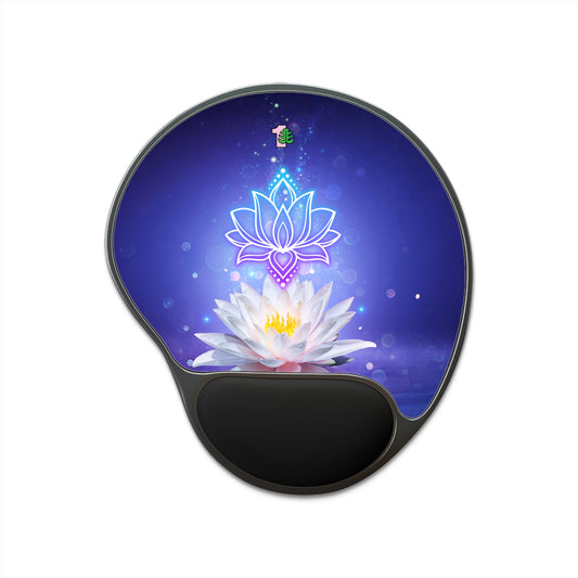 Lotus Mouse Pad With Wrist Rest Home Office Desk Accessory Sacred Lotus Flower Mousepad