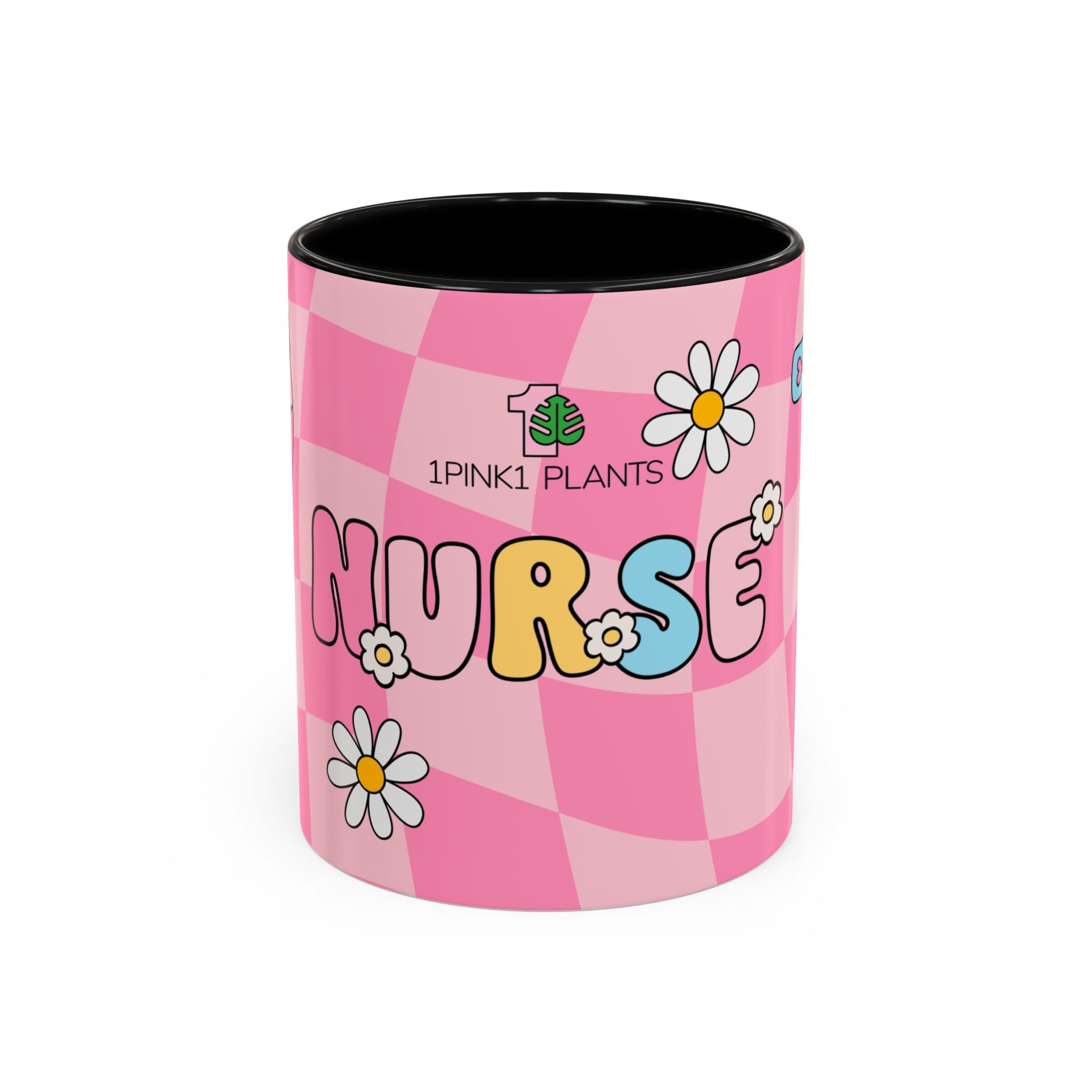 Coffee Mug - Black Accent, Retro Nurse