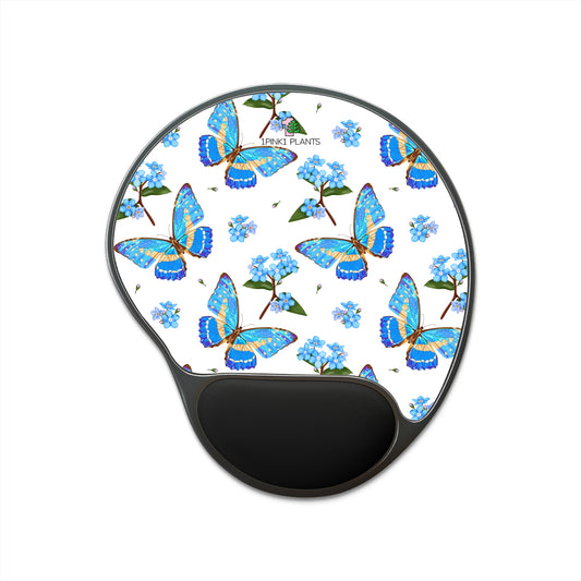 Butterfly Mouse Pad With Wrist Rest Home Desk Accessory Butterfly Mousepad