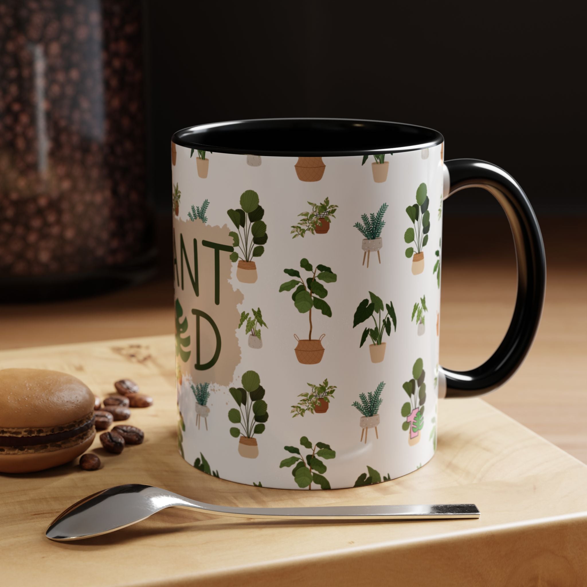 Coffee Mug - Black Accent, Plant Dad
