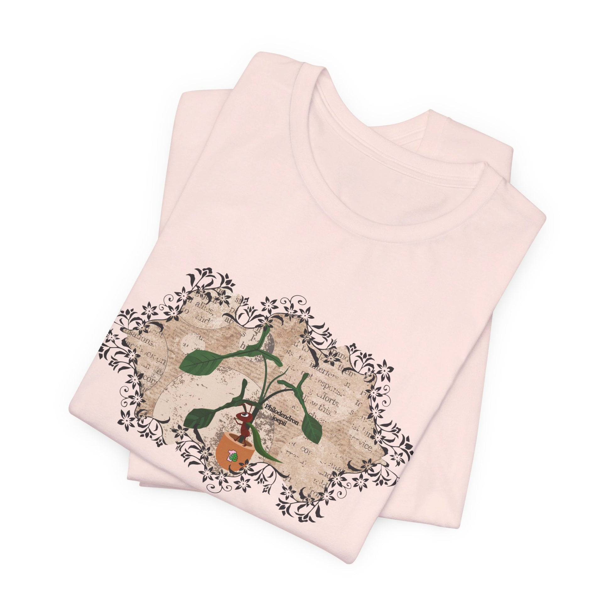 picture of folded plant tee shirt for women