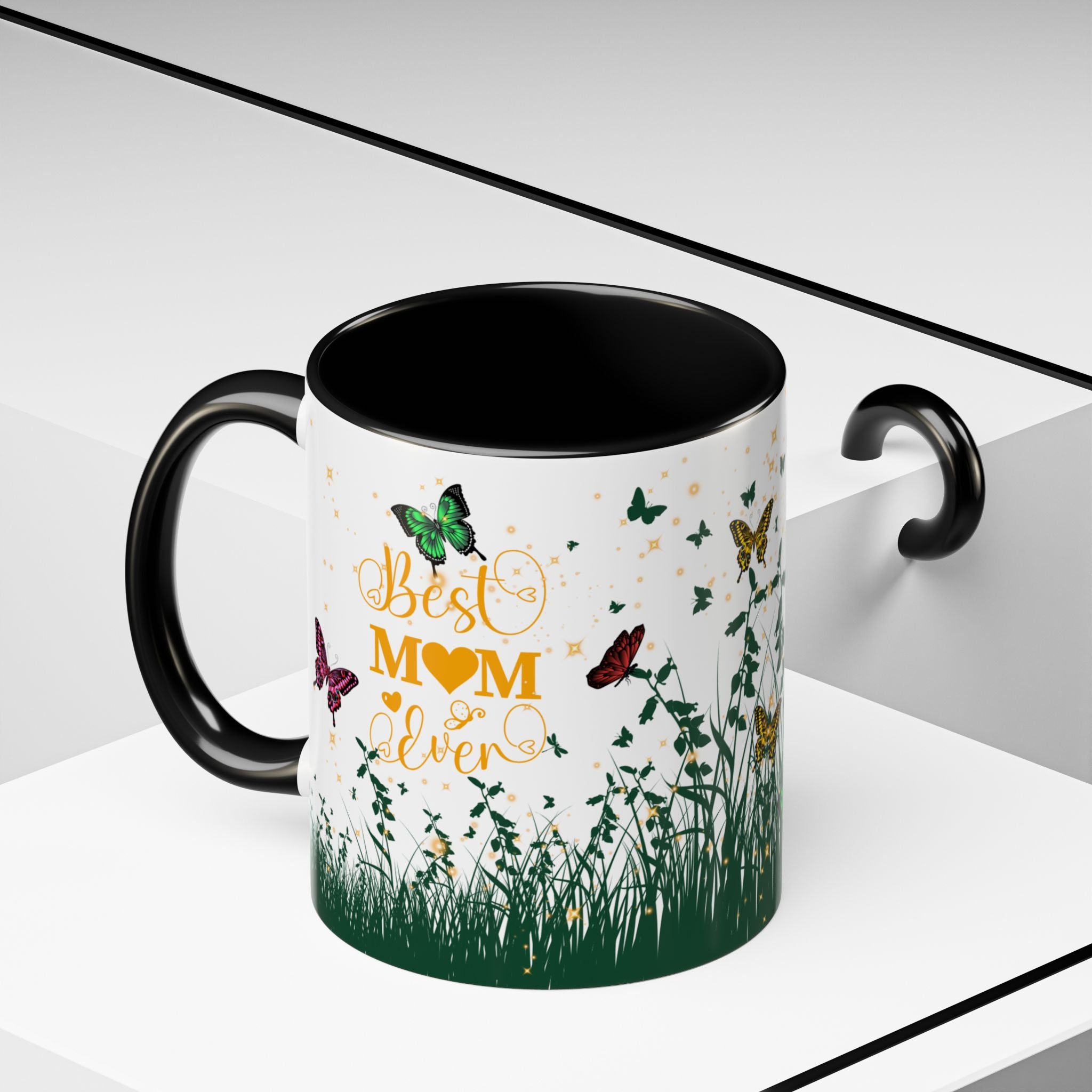 Coffee Mug - Black Accent, Best Mom Ever