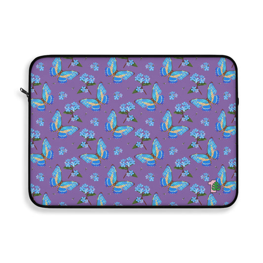 Floral Butterfly Laptop Sleeve Back To School Essentials Water Resistant Computer Case