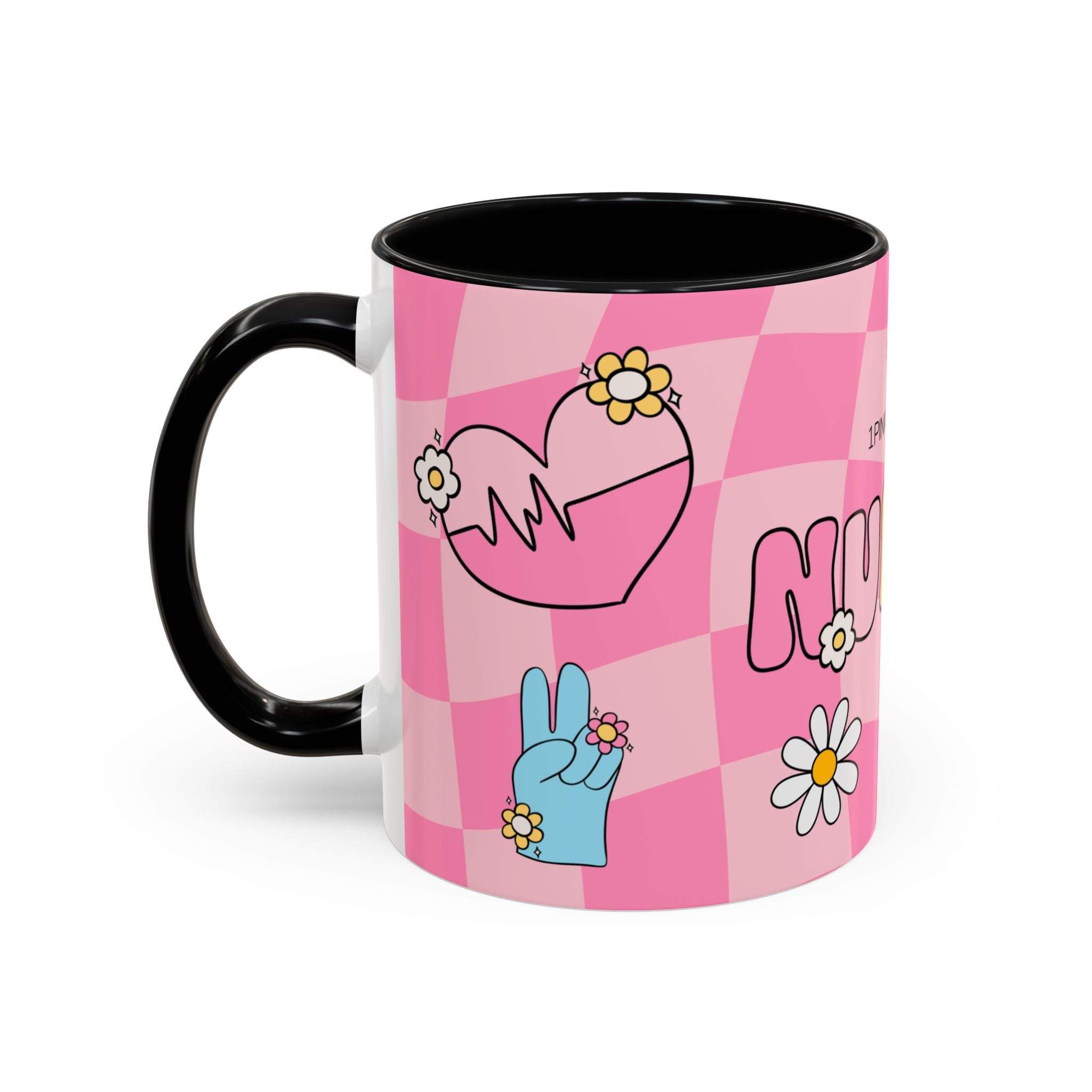 Coffee Mug - Black Accent, Retro Nurse