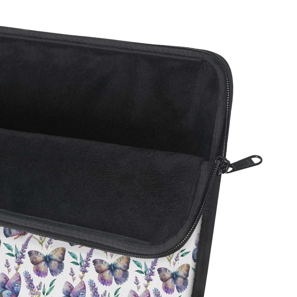 15" Laptop Sleeve - Lavender and Butterflies