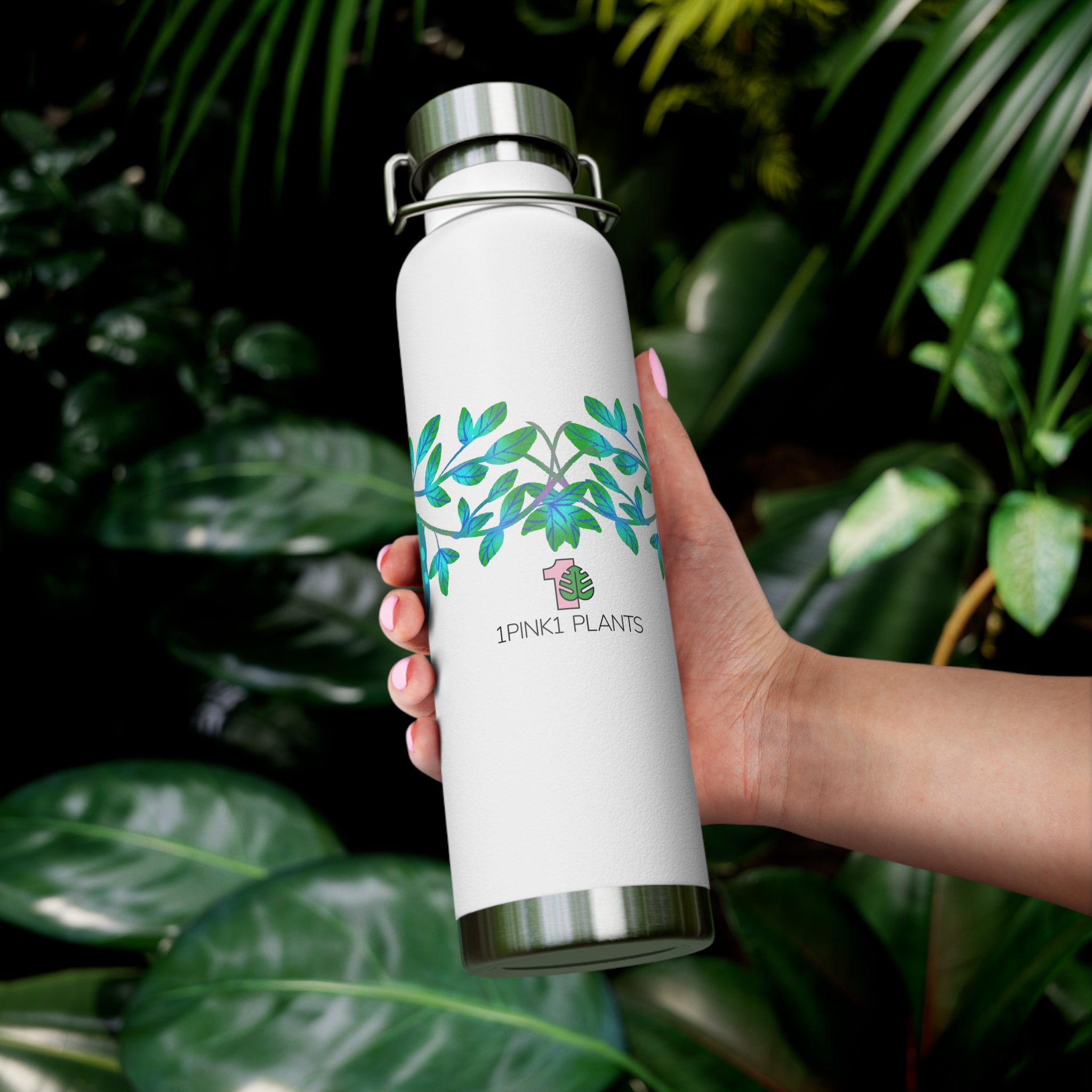22oz Insulated Water Bottle - Stainless-steel, No sweating, Begonia