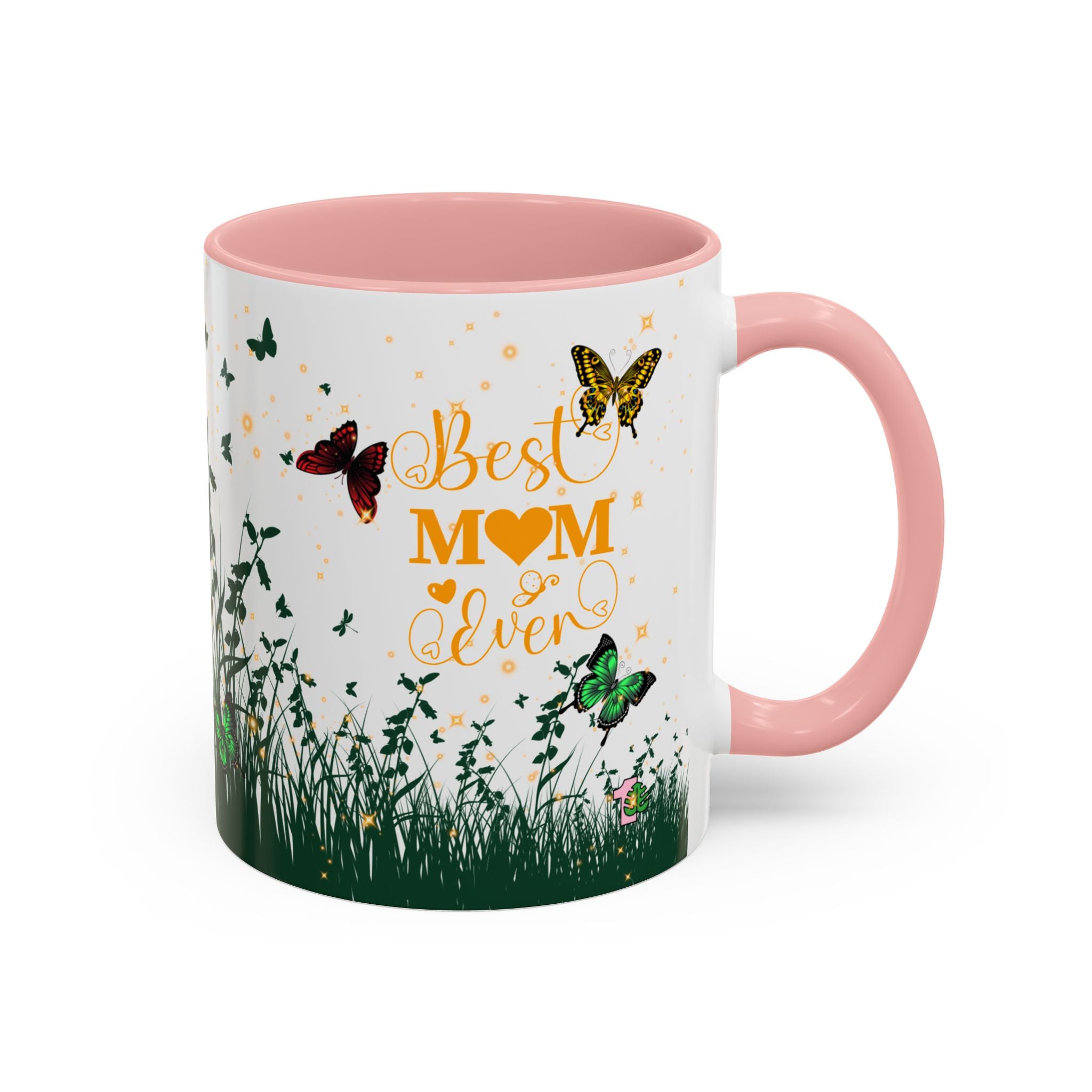 Coffee Mug - Pink Accent, Best Mom Ever