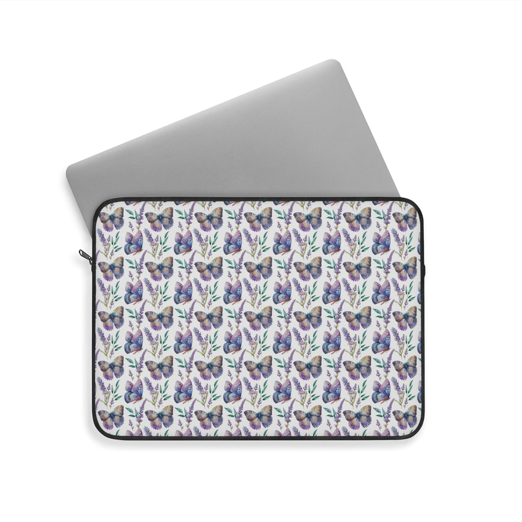 15" Laptop Sleeve - Lavender and Butterflies