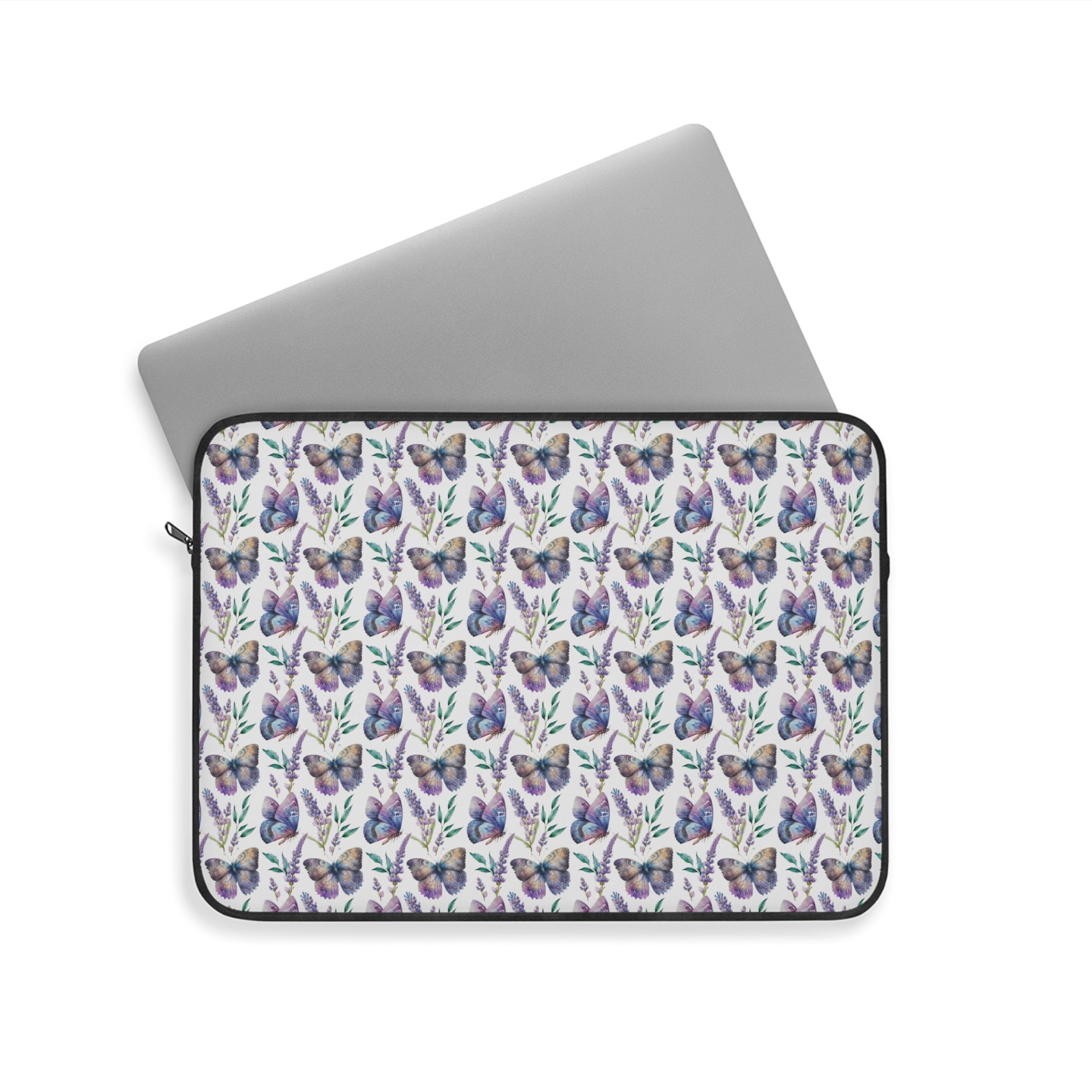 15" Laptop Sleeve - Lavender and Butterflies