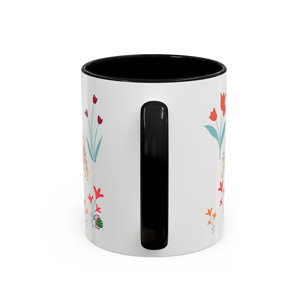 Coffee Mug - Black Accent, Cat Mom
