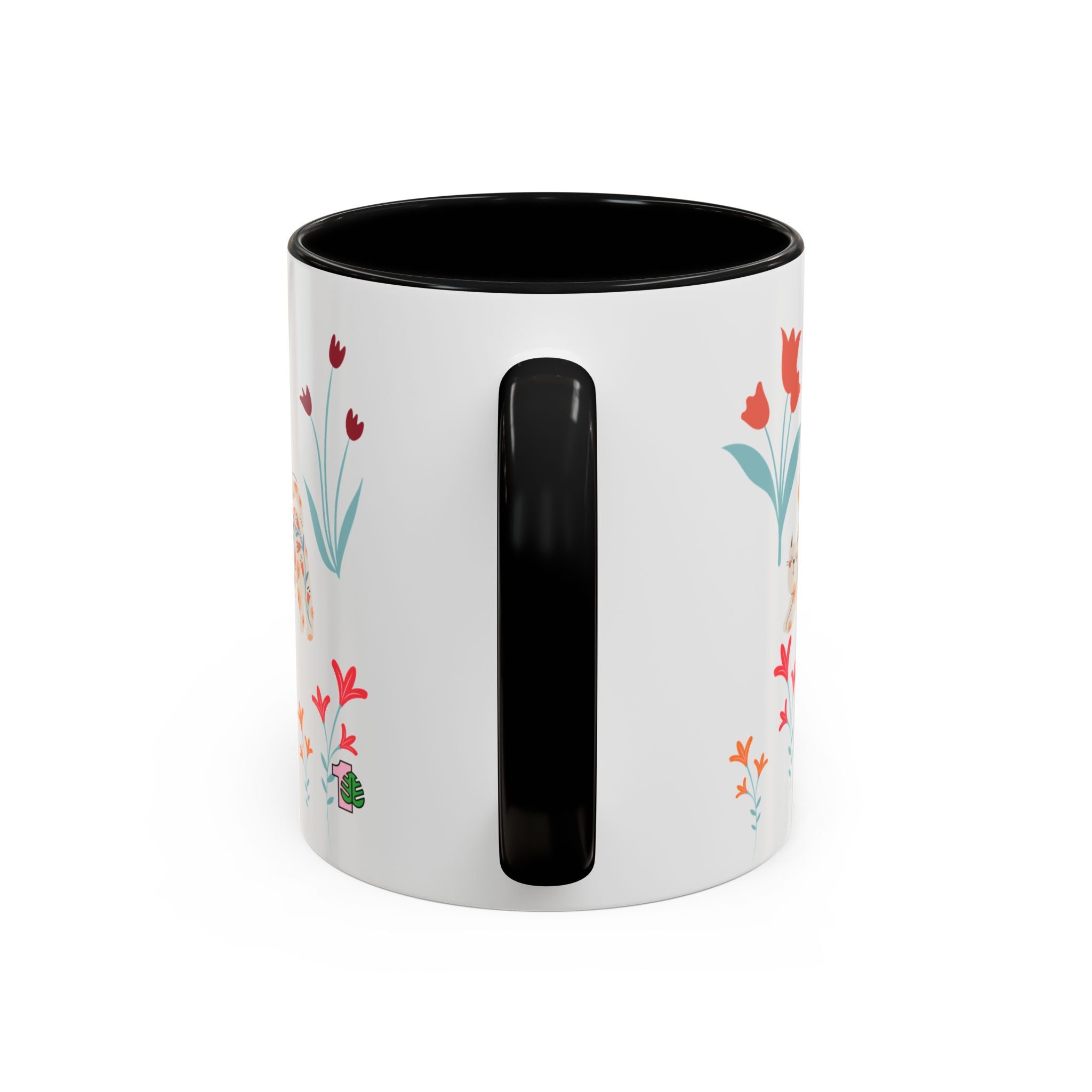 Coffee Mug - Black Accent, Cat Mom