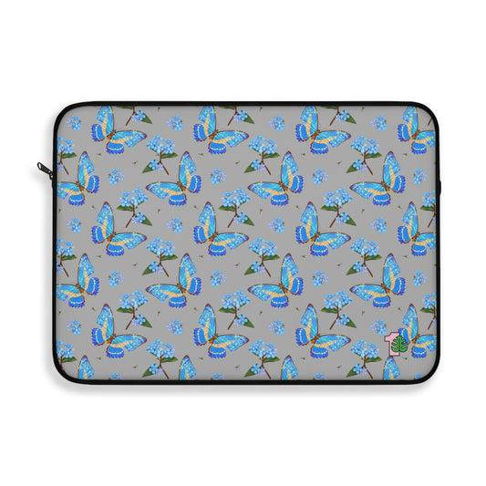 Floral Butterfly Laptop Sleeve Water Resistant Computer Case Gifts For Her