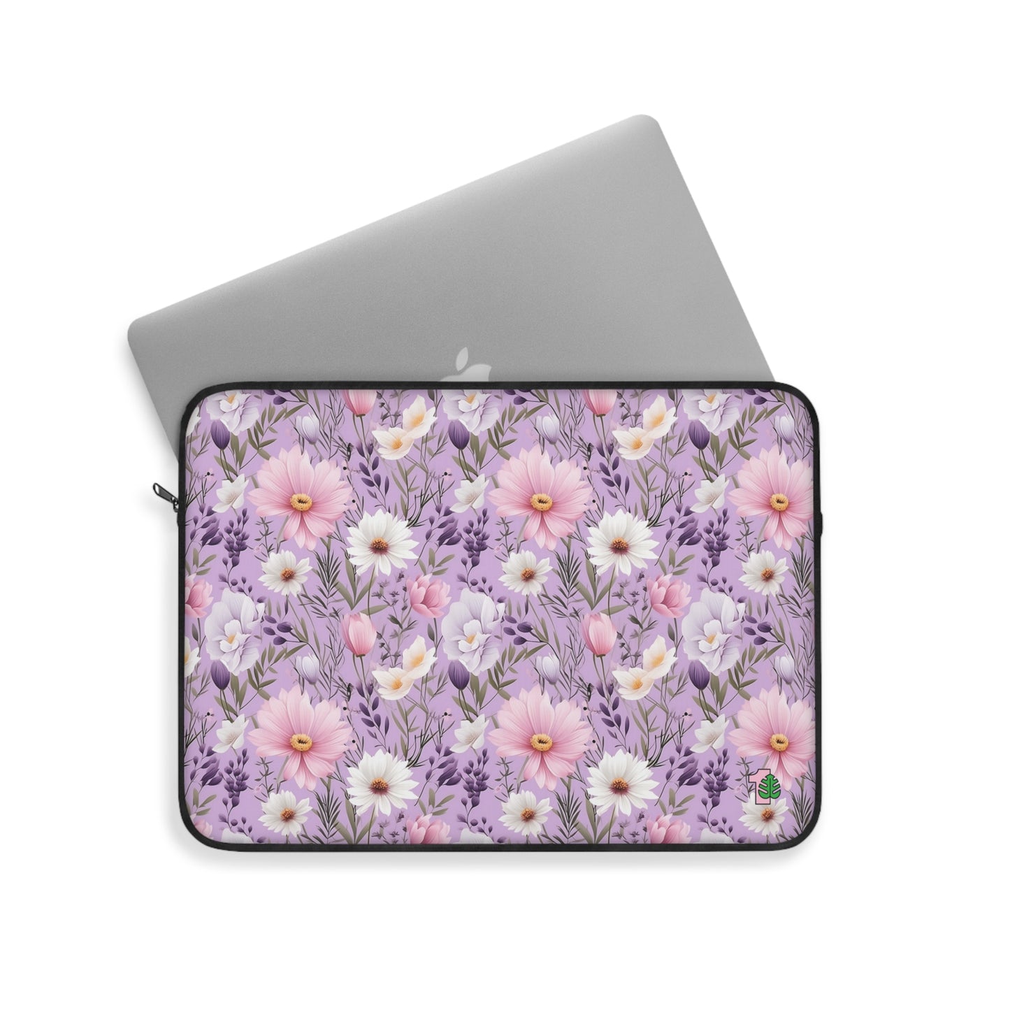 Elegant Floral Laptop Sleeve Water Resistant Computer Case Office Essentials Portable Computer Pouch Friend Gift Idea