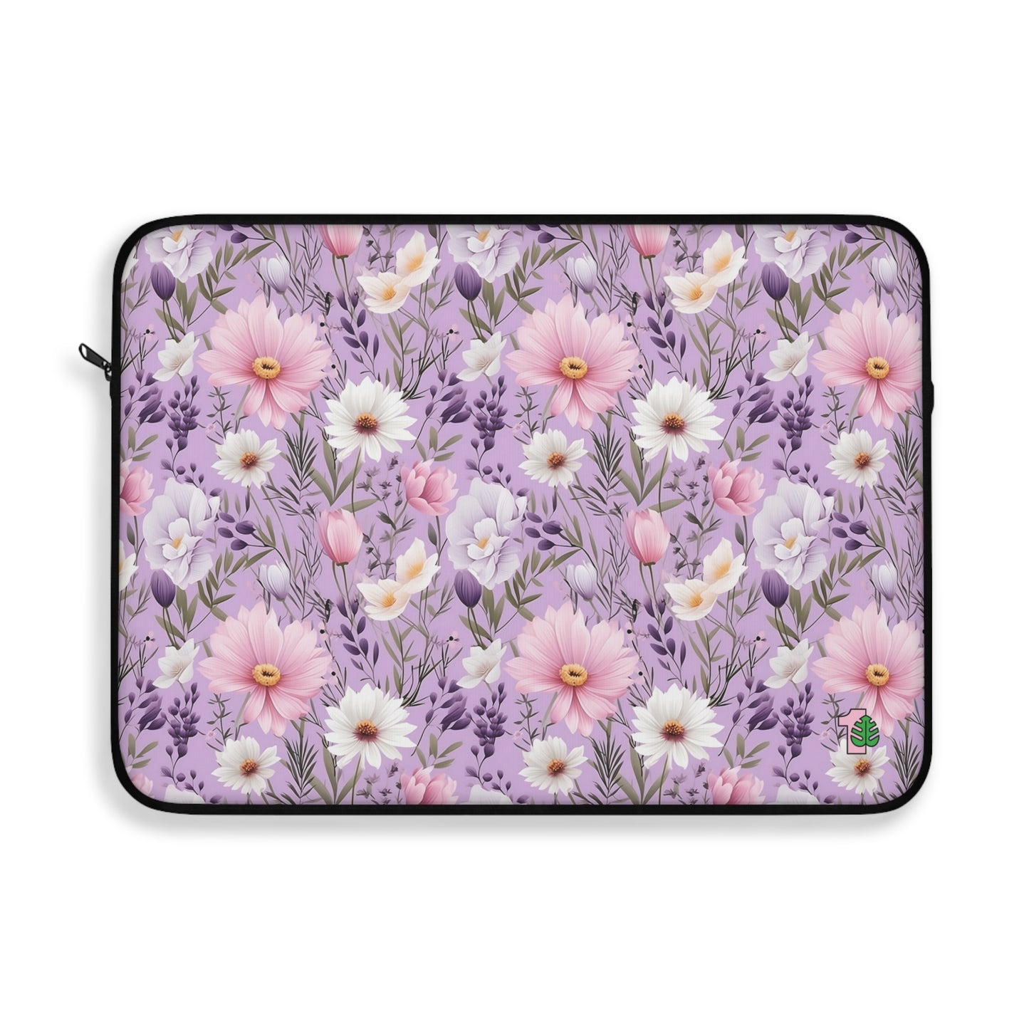 Elegant Floral Laptop Sleeve Water Resistant Computer Case Office Essentials Portable Computer Pouch Friend Gift Idea