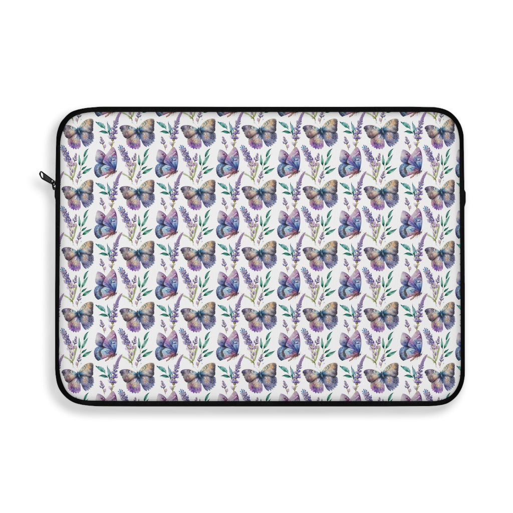 15" Laptop Sleeve - Lavender and Butterflies