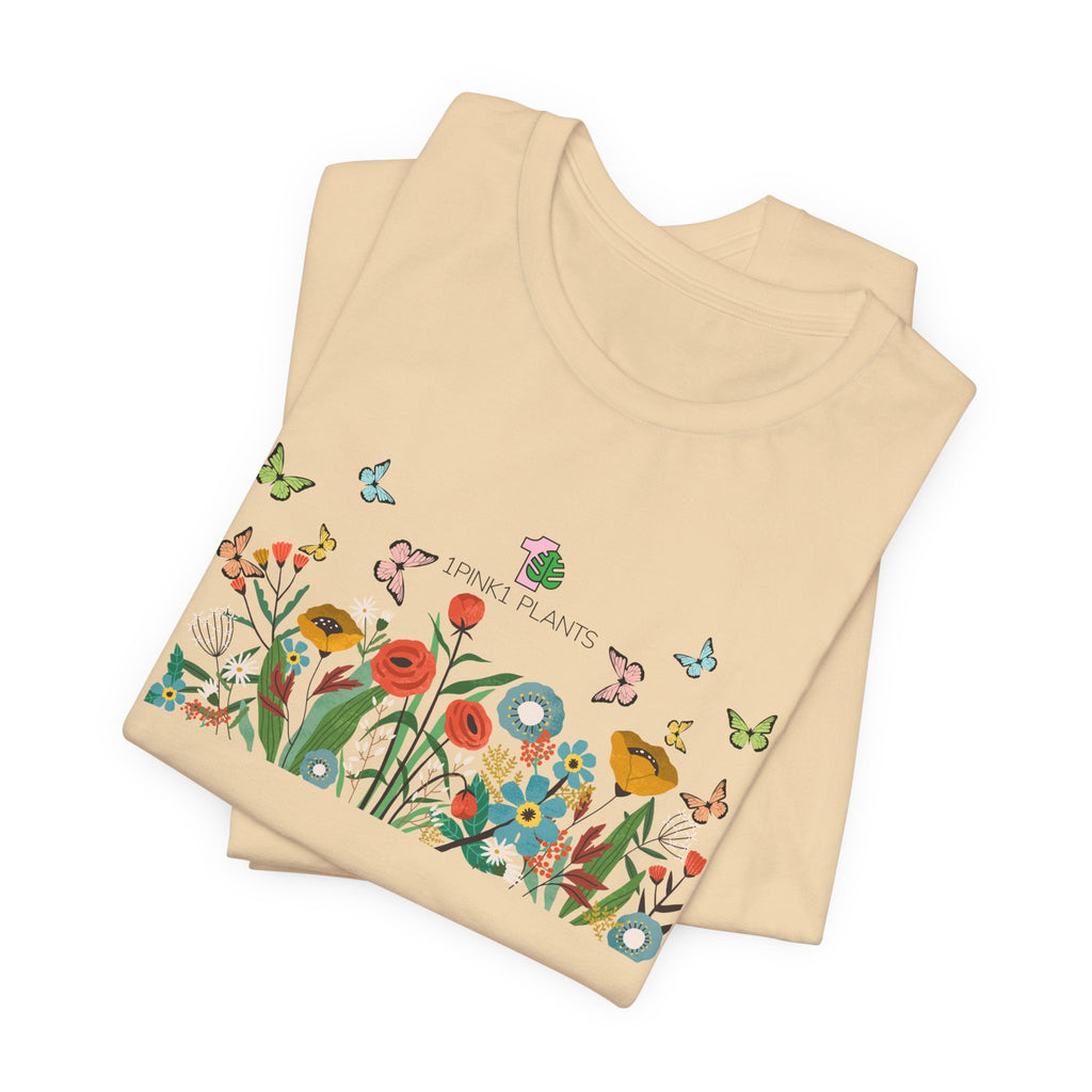A graphic garden tee shirt for plant enthusiasts