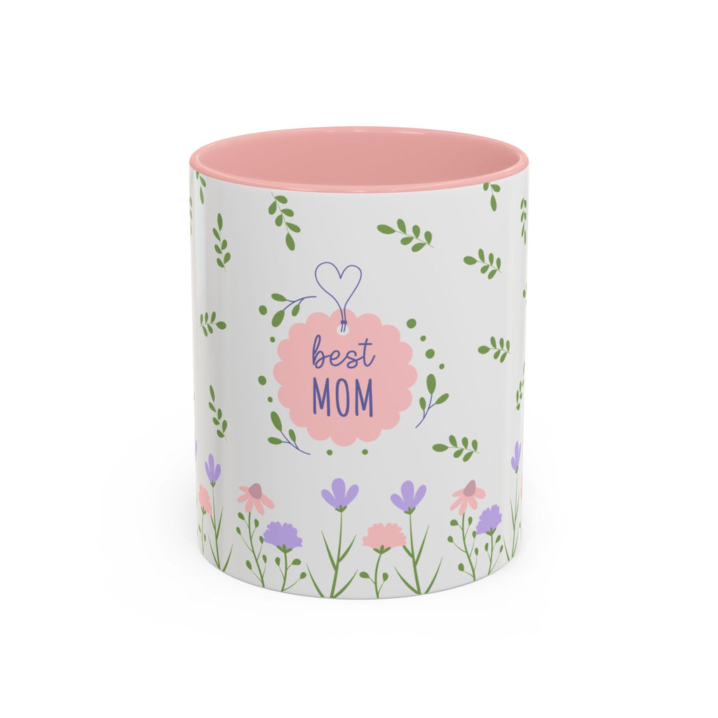 Coffee Mug - Pink Accent, Best Mom