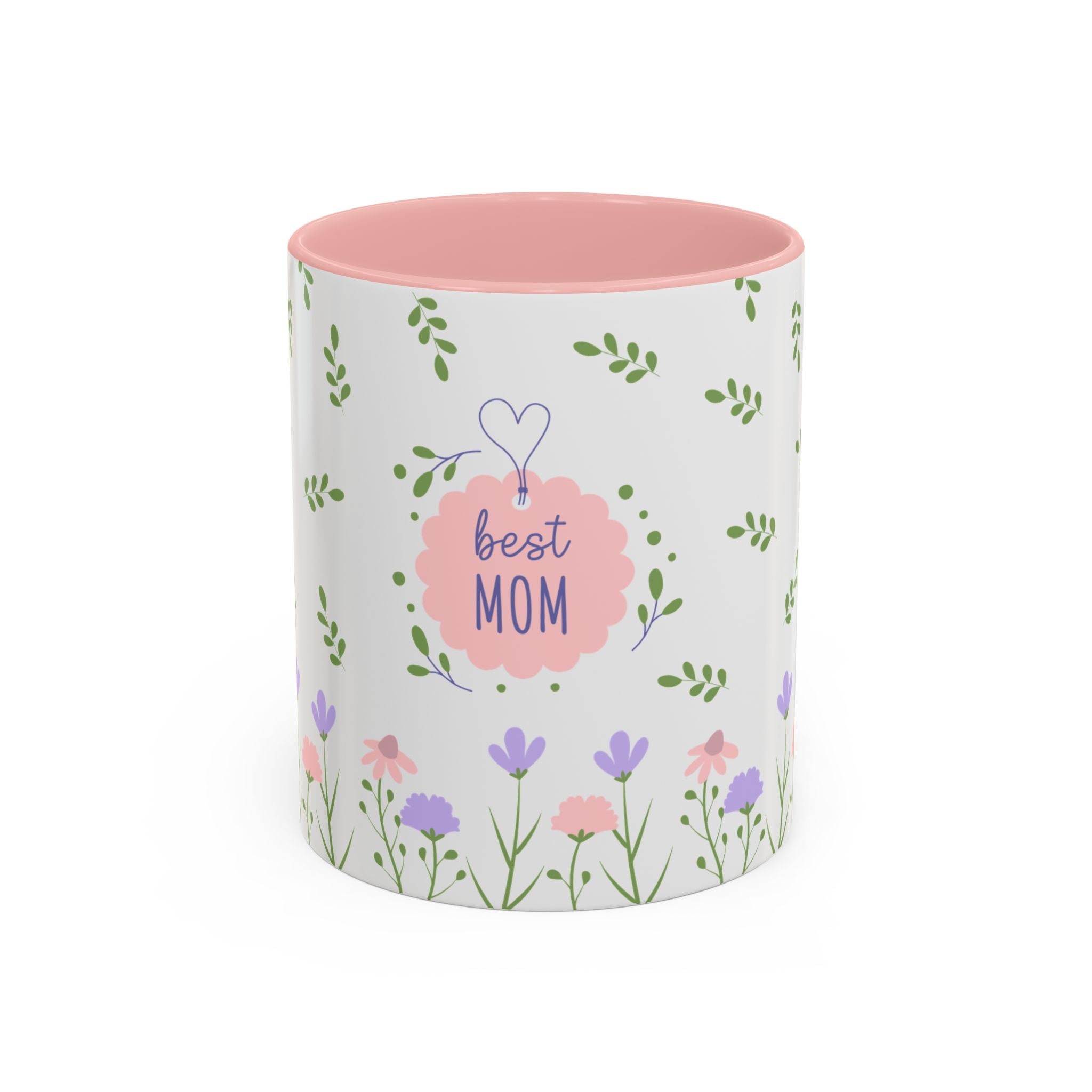 Coffee Mug - Pink Accent, Best Mom