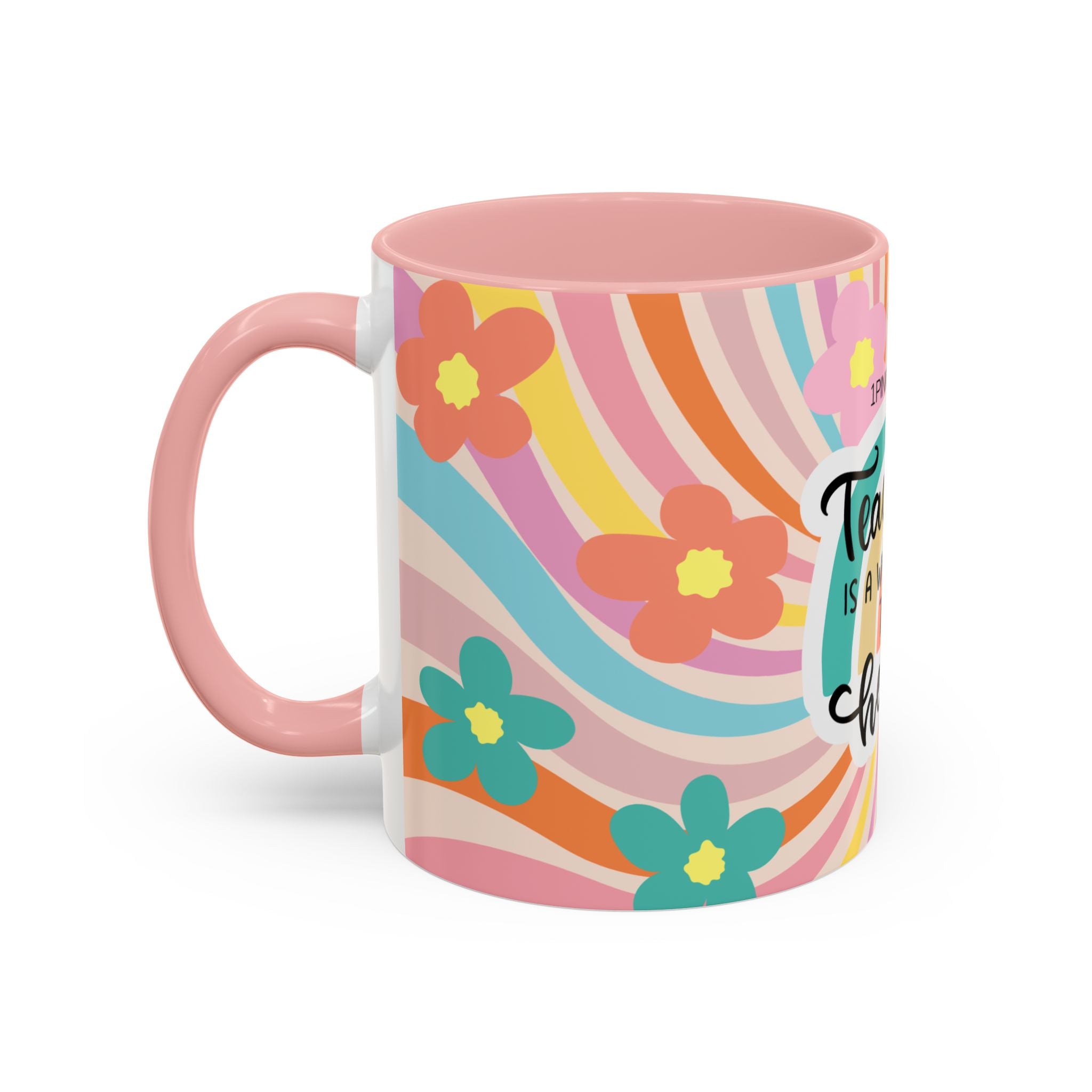 Coffee Mug - Pink Accent, Teaching
