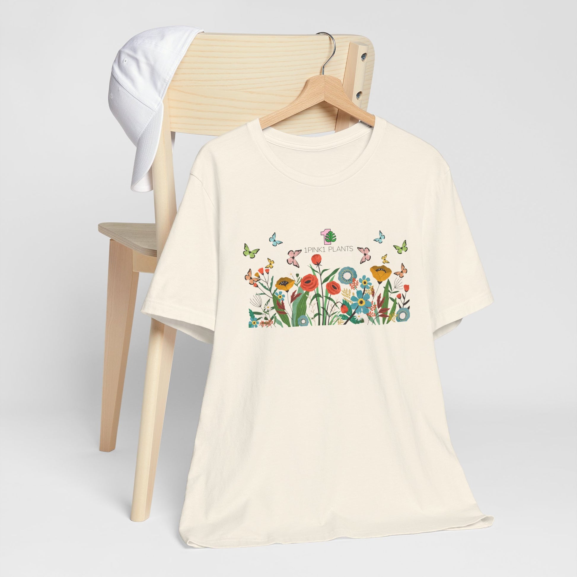 A 1pink1 plants shirt in natural color