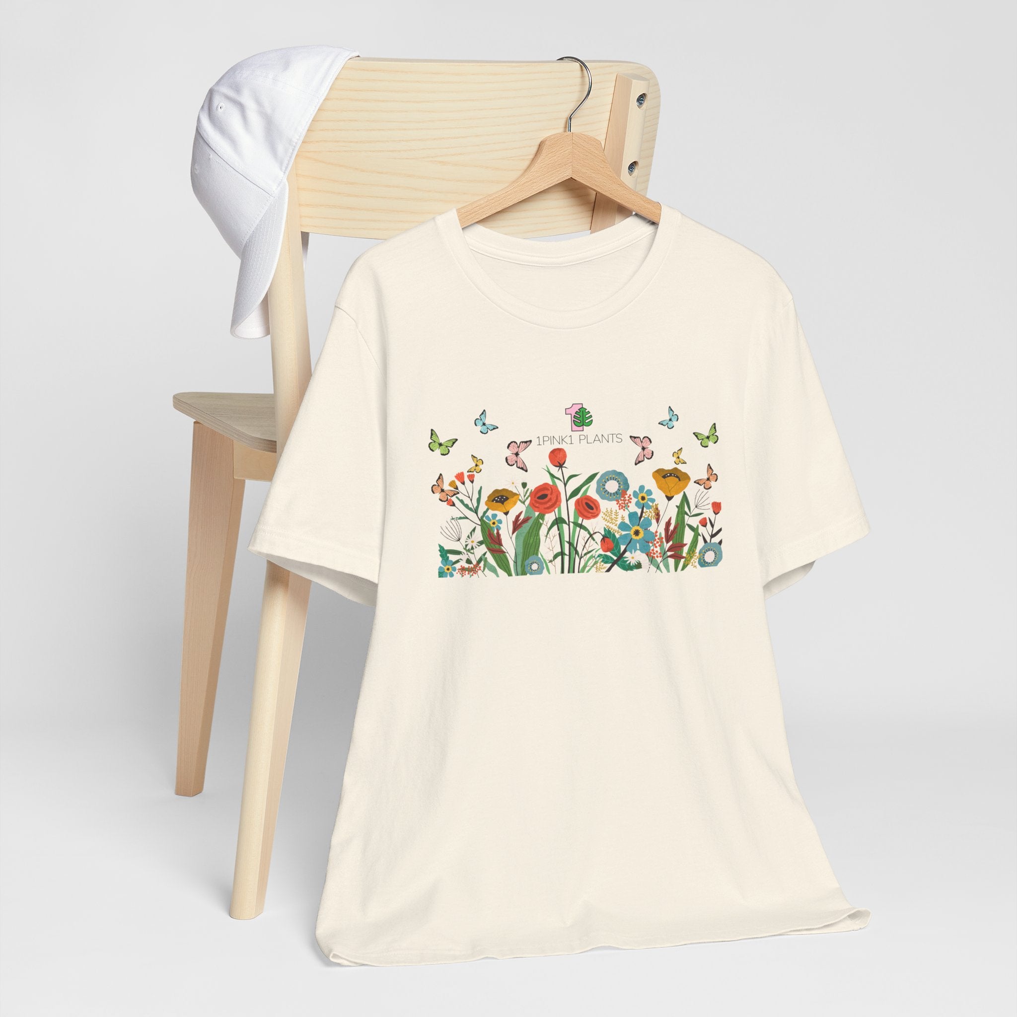 A 1pink1 plants shirt in natural color