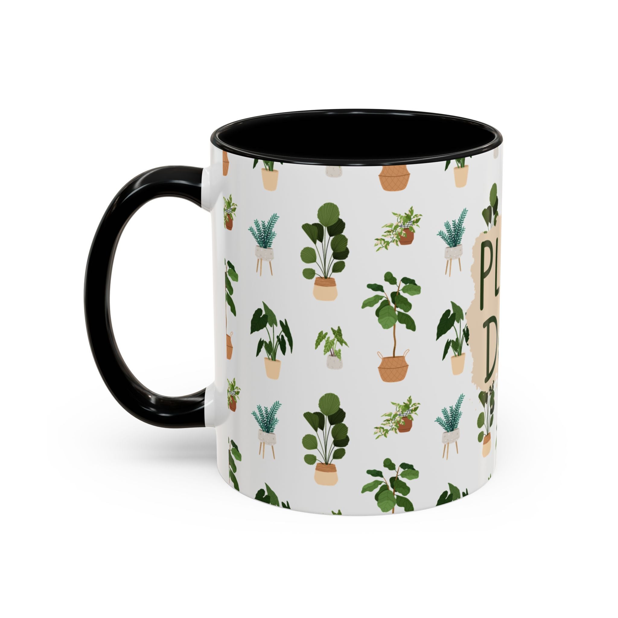 Coffee Mug - Black Accent, Plant Dad