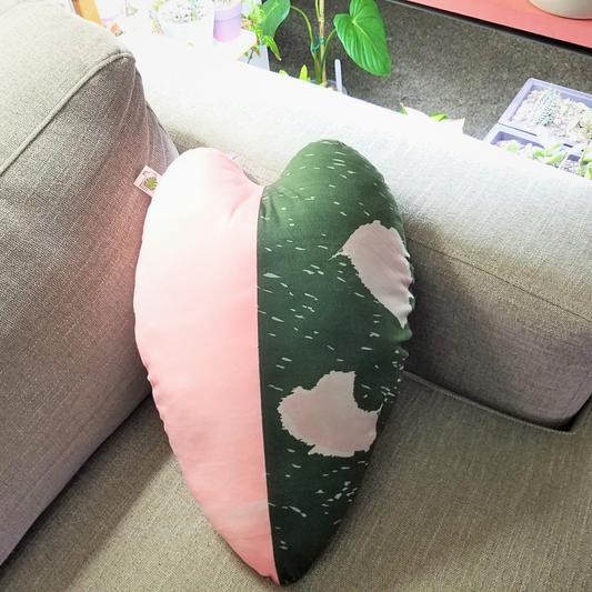 image of leaf shaped pillow